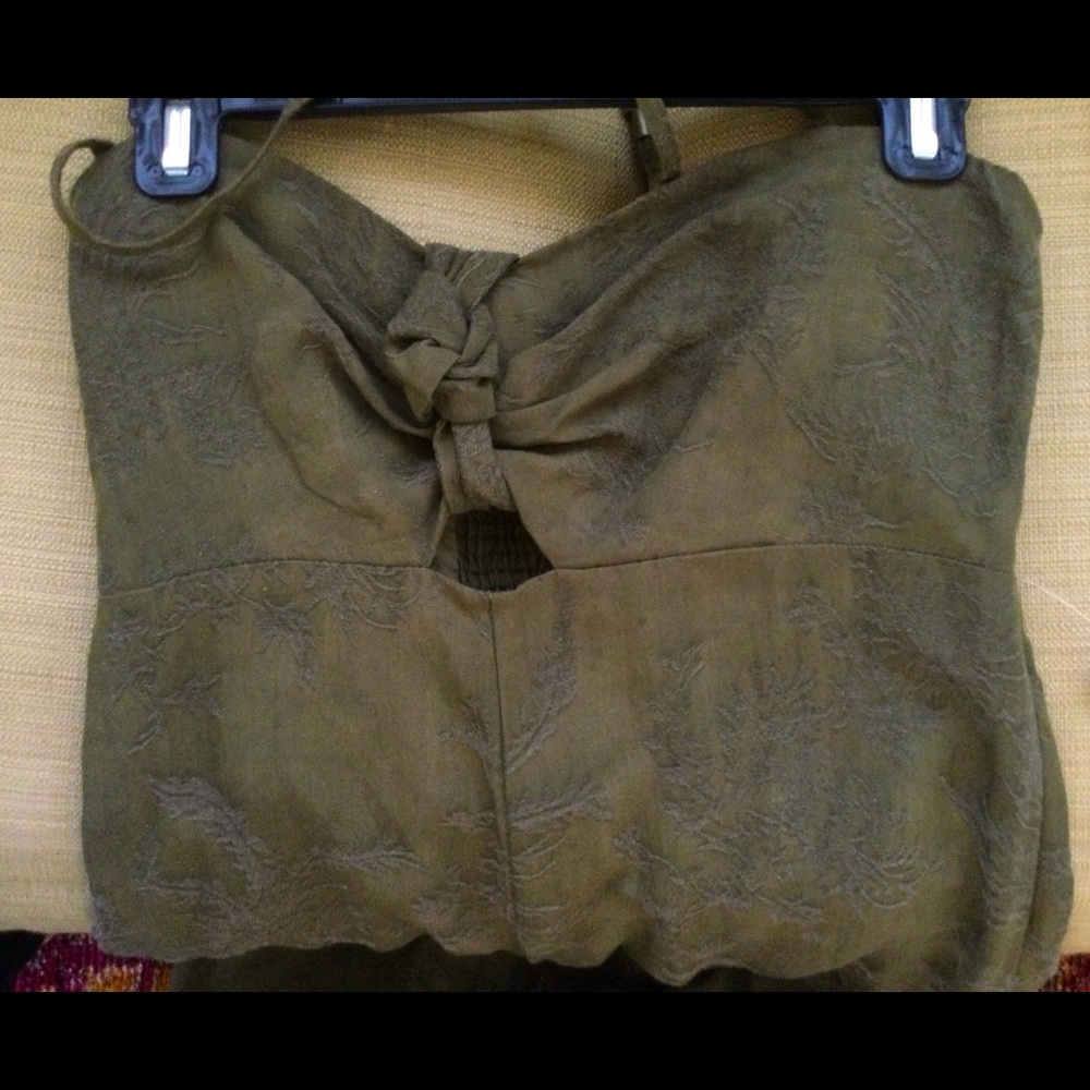 Anthropologie Elevenses size 6 jumpsuit in Moss.